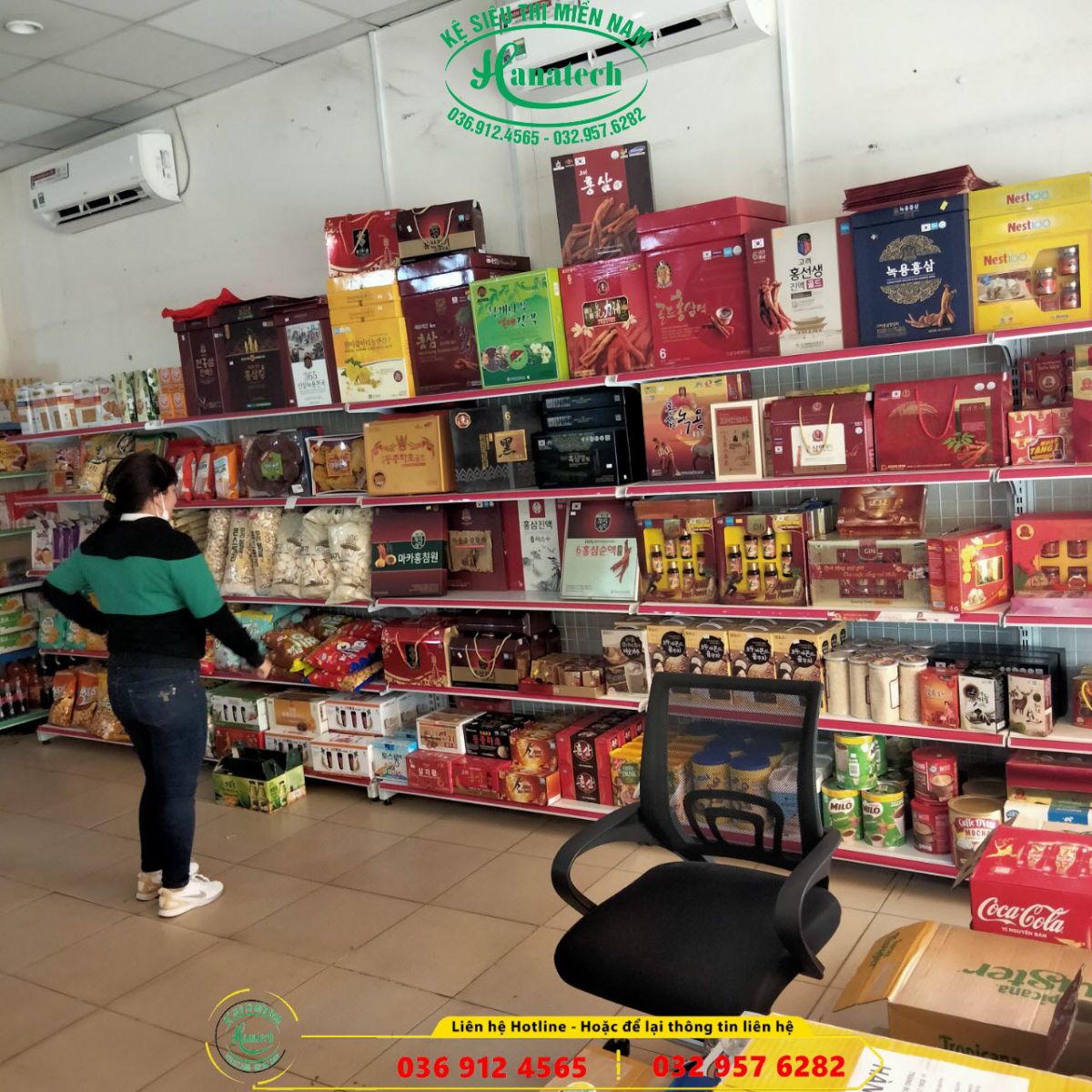 Giá kệ cửa hàng tạp hóa tại Tây Ninh