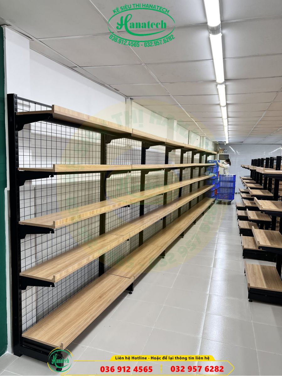 Giá kệ siêu thị gỗ tại Đắk Lắk